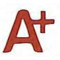 Paper Shapes Letter A+ (2")